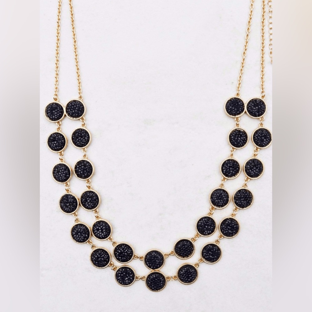 BOGO Elegant Black and Gold Necklace